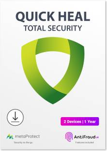QUICK HEAL 2 PC PC 1 Year Total Security (Email Delivery - No CD)