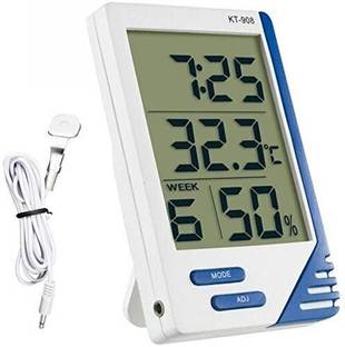 MCP KT-908 Digital Room Thermometer Accurate & Reliable Probe Sensor Digital Room For Home Thermometer