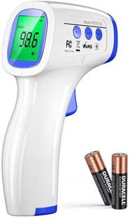 DR VAKU Digital Thermometer For Fever Non-Contact Laser Infrared Forehead Thermometer Temperature Gun Accurate Reading with Large Display Battery Included Thermometer