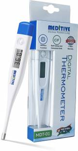 MEDITIVE MDT-01 Digital Thermometer for Adults, Child (Celsius & Fahrenheit) Units Measurement Thermometer