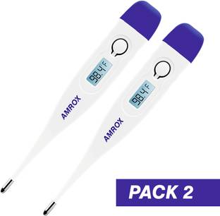 AMROX Digital Thermometer with One Touch Operation for Child and Adult Thermometer Digital Thermometer with One Touch Operation for Child and Adult Thermometer Thermometer