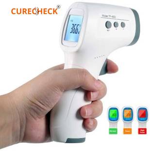 curecheck TF-600 Non-Contact Digital Infrared Thermometer for Fever|Used for Adults & Kids|Accurate Reading[With Free Battery] Thermometer