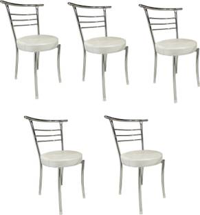 GOYALSON Chrome Chair Office Visitor Student Study Chair Home Resturants Dining Chair Metal Dining Chair