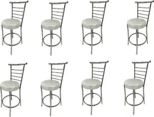 RATISON Steel Dining/Restaurant/Cafe/Home/Office/Study Chair Leatherette Dining Chair
