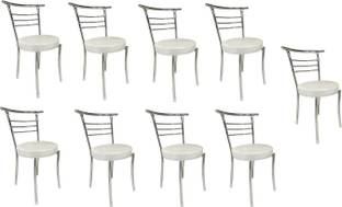 GOYALSON Chrome Chair Office Visitor Student Study Chair Home Resturants Dining Chair Metal Dining Chair