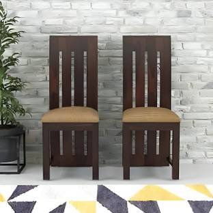 DITHA Solid Shesham Wood 2 Dining Chair For Dining Room | Kitchen | Hotel Solid Wood Dining Chair