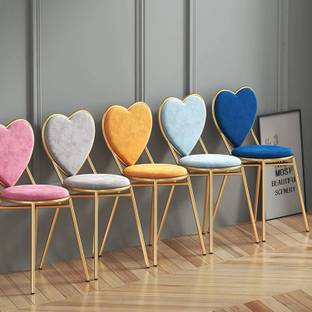 Sunsetleaf Sitting Pouffes Velvet Desk Metal Dining Chair