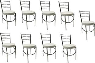 RATISON Comfortable Steel Dining/Restaurant/Cafe/Home/Office/Study Chair Leatherette Dining Chair