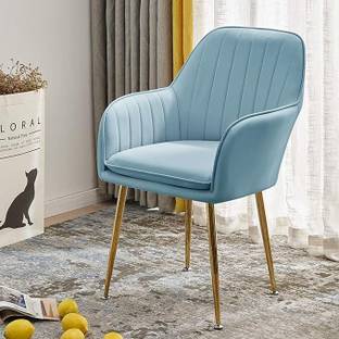 Roxigo Velvet Dining Chairs, Cushion Seat Chair for Living Room Bedroom Restaurant Fabric Dining Chair