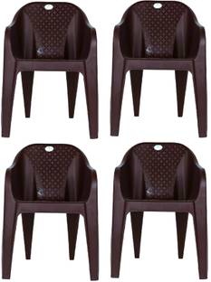 JOLLY Chairs set of 4 , Home, Office, Kitchen, Room, Strong and Sturdy Plastic Dining Chair