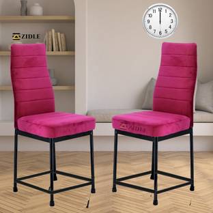 zidle Bloom Nx Soft Velvet Metal Dining Chair with Metal Legs and one year warranty Foam Dining Chair