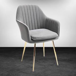 DEXON Velvet Dining Chairs, Cushion Seat Chair for Living Room Bedroom Restaurant Fabric Dining Chair