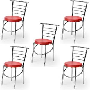 RATISON Office Visitor Student Study Chair Home Resturants Steel Dining Chair Leatherette Dining Chair