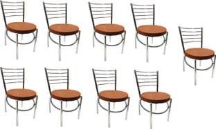 KITHANIA Ergonomic Steel Dining Chair Home Office Restaurant Hotel Dining Chair Leatherette Dining Chair