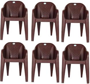 JOLLY Chairs set of 6 Pcs , Home, Office, Kitchen, Room, Strong and Sturdy Plastic Dining Chair