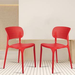 Rose Designer Chairs ROSE Evaa Cafe Plastic Chairs, Restaurant Chair with Backrest, Plastic Dining Chair