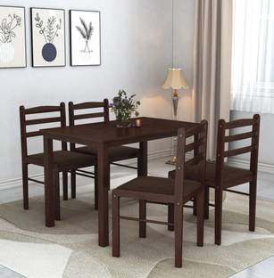Flipkart Perfect Homes Quattro Solid Wood 4 Seater Dining Set