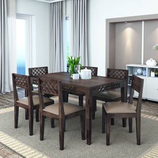 Flipkart Perfect Homes PureWood Sheesham 6 Seater Dining Set