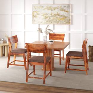 Cherry Wood Rosewood (Sheesham) Solid Wood 4 Seater Dining Set
