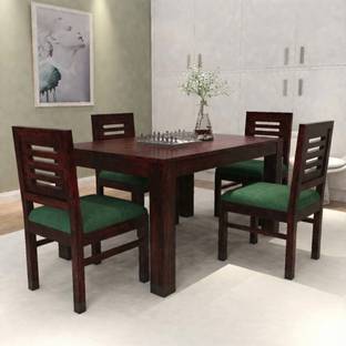 Deuba Solid Wood Sheesham Solid Wood 4 Seater Dining Set