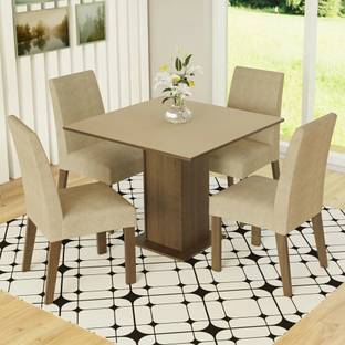 Madesa Dining Room Deise Engineered Wood 4 Seater Dining Set