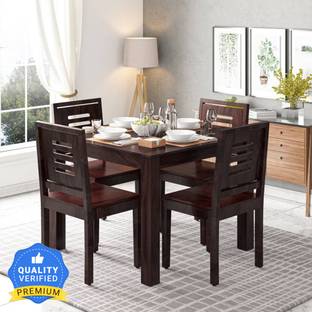 Deuba Solid Wood 4 Seater Dining Set
