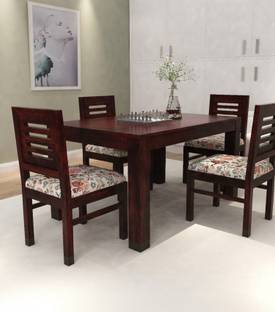 Deuba Solid Wood Sheesham Solid Wood 4 Seater Dining Set