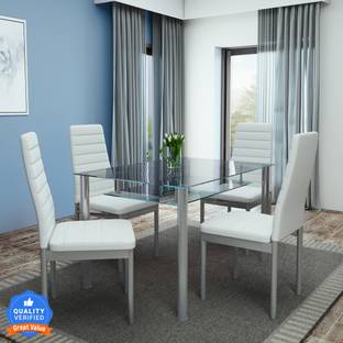 Flipkart Perfect Homes Kallos Metal 4 Seater Dining Set