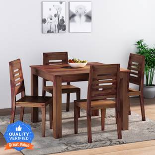 Flipkart Perfect Homes PureWood Sheesham 4 Seater Dining Set