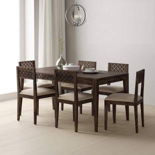 UNITEK FURNITURE Louis Rosewood (Sheesham) Solid Wood 6 Seater Dining Set