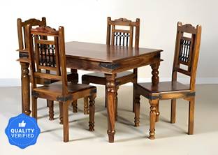 Shree Jeen Mata Enterprises Beautiful Dining Set In Sheesham Wood In Living Room Solid Wood 4 Seater Dining Set