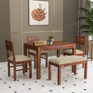 Flipkart Perfect Homes Sheesham Wood Four Seater Dining Set Solid Wood 4 Seater Dining Set
