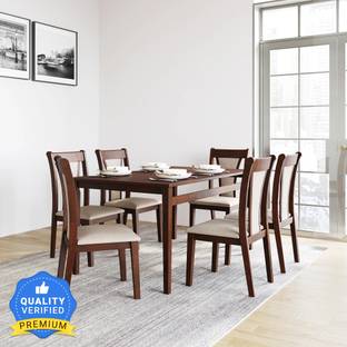 Nilkamal Jewel Solid Wood 6 Seater Dining Set