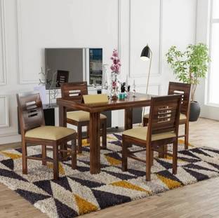 Flipkart Perfect Homes Pure Sheesham Wood Four Seater Dining Set Solid Wood 4 Seater Dining Set