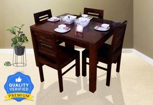 Allie Wood Sheesham ( Rosewood ) Solid Wood 4 Seater Dining Set