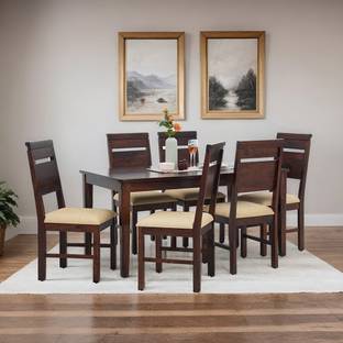 RoyalOak Royaloak Mourya Sheesham Wood Solid Wood 6 Seater Dining Set