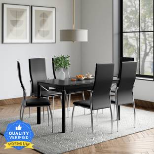 Godrej Interio Brawn Metal 6 Seater Dining Set