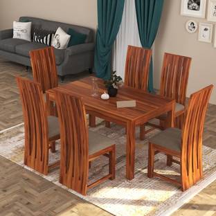 UNITEK FURNITURE Amare Sheesham ( Rosewood) Solid Wood 6 Seater Dining Set