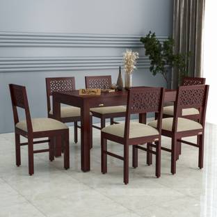 Flipkart Perfect Homes Solid Wood 6 Seater Dining Set
