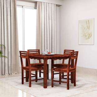 Rajgharana Pure Solid Sheesham Wood Four Seater Dining Set For Home , Hotel , Restaurant Solid Wood 4 Seater Dining Set