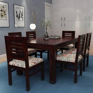 Deuba Solid Wood Sheesham Solid Wood 6 Seater Dining Set
