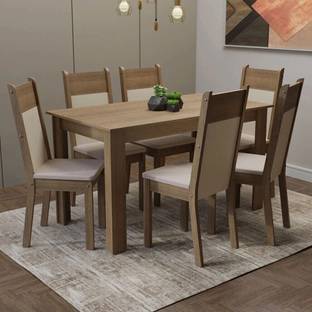 Madesa Medelin Dining Room Engineered Wood 6 Seater Dining Set