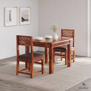 Allie Wood Rosewood (Sheesham) Solid Wood 2 Seater Dining Set