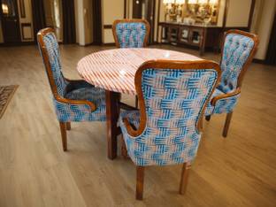 Sk enterprise Solid Wood 4 Seater Dining Set