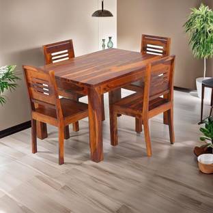 Deuba Solid Wood 4 Seater Dining Set