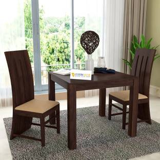 Custom Decor Solid Wood 2 Seater Dining Set