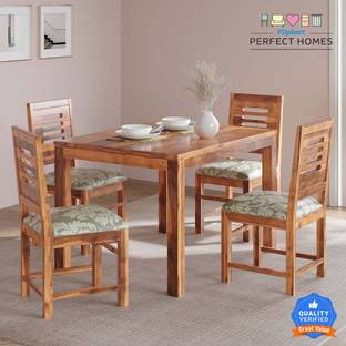 Flipkart Perfect Homes Solid Wood 4 Seater Dining Set