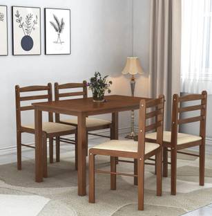 Flipkart Perfect Homes Quattro Solid Wood 4 Seater Dining Set