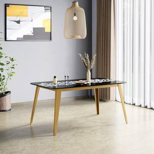 Godrej Interio Aurelia Glass 6 Seater Dining Table