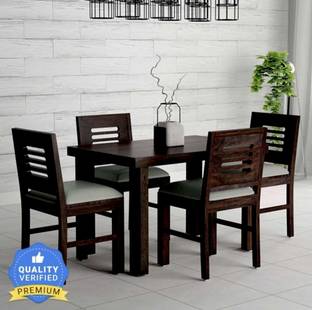 Utkarsh Solid Sheesham Wood 4 Seater Dining Set For Dining Room / Hotel / Cafe Solid Wood 4 Seater Dining Table